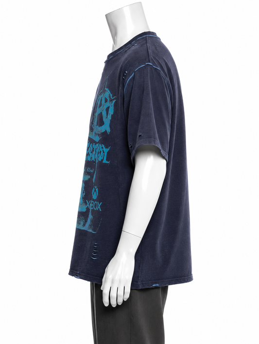 CONSUMED®
/v2 distressed reversible T shirt