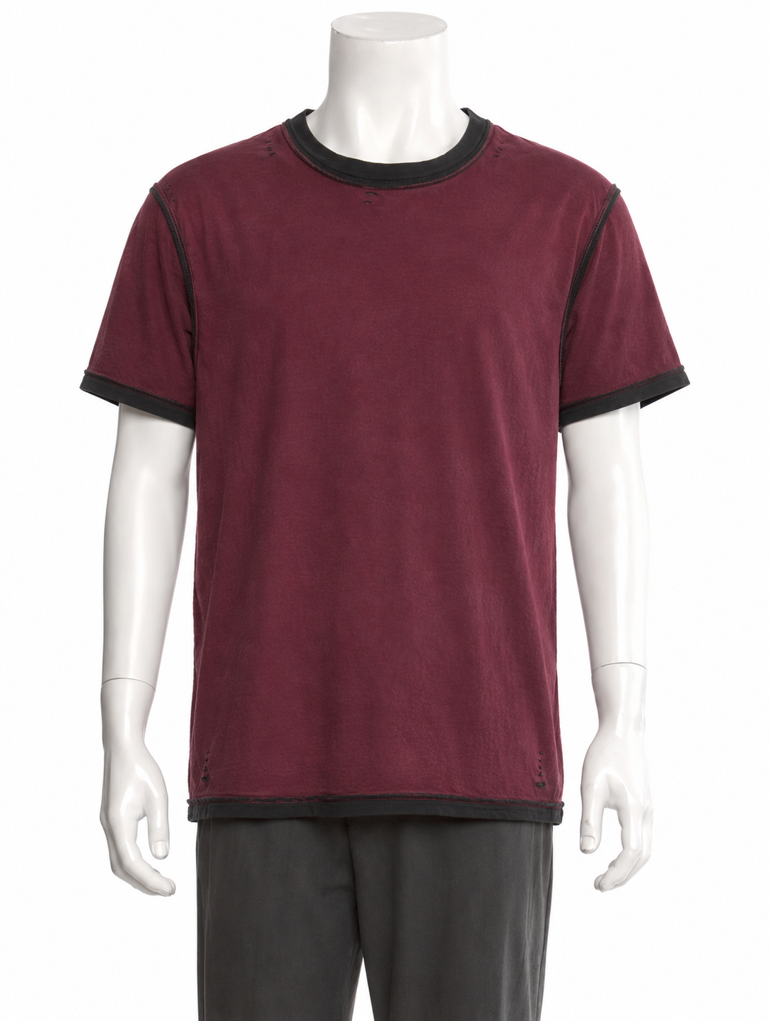 CONSUMED® distressed reversible 
 T shirt