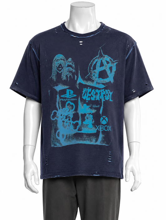 CONSUMED®
 /v2 distressed reversible T shirt