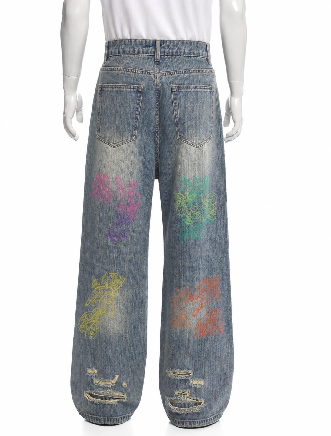 SKITZO ® distressed vintage denim