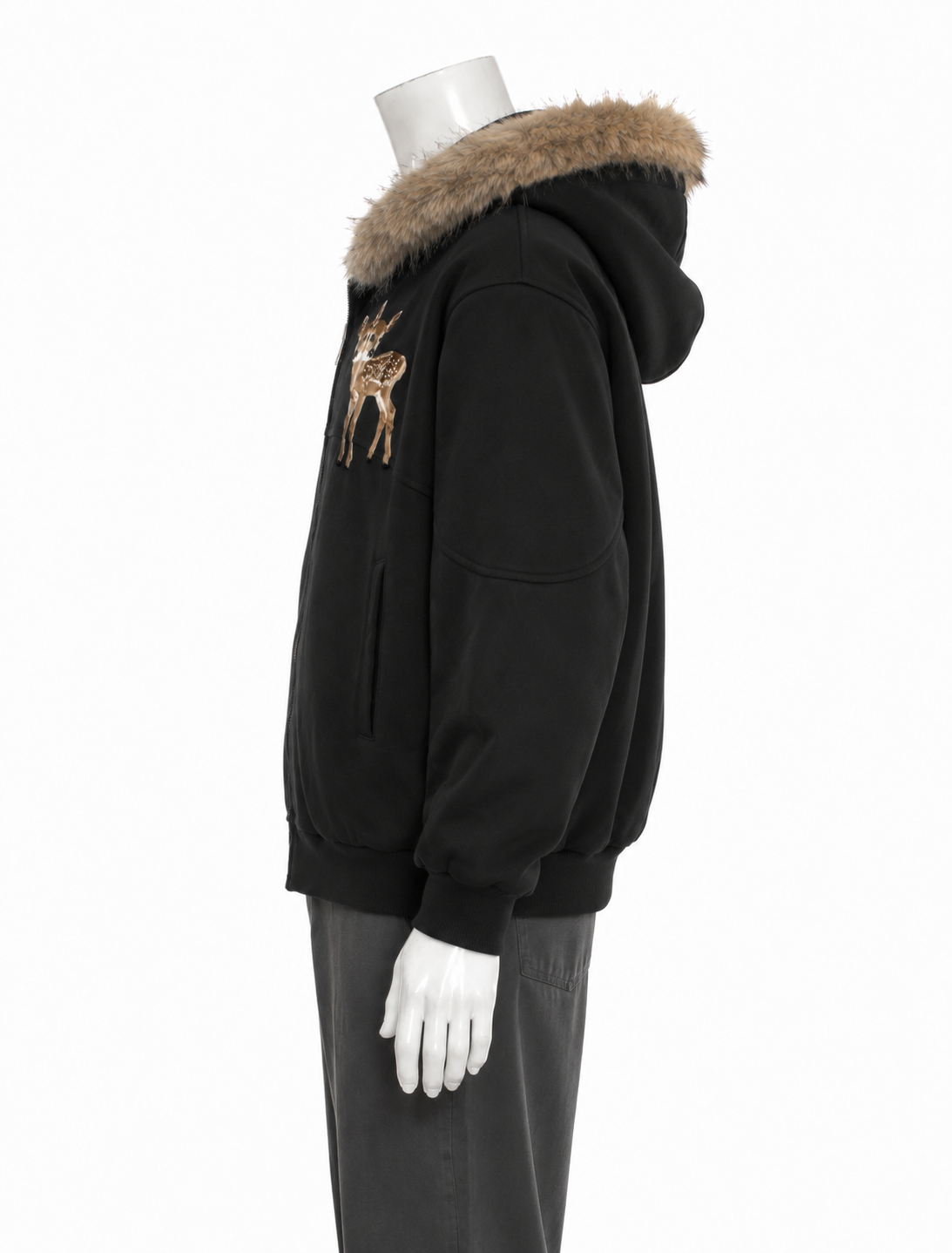 Bambi ® fur hooded jacket heavyweight