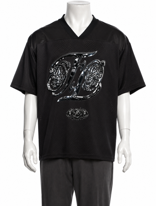 FUQAFOOTBALLLEAGUE ® Oversized Mesh V-Neck Soccer Jersey