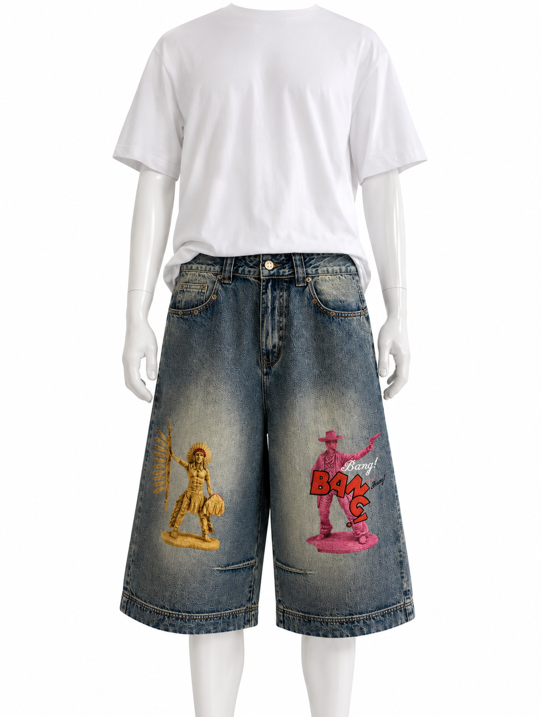 REDSKIN ® Vintage Wash Baggy Denim Shorts